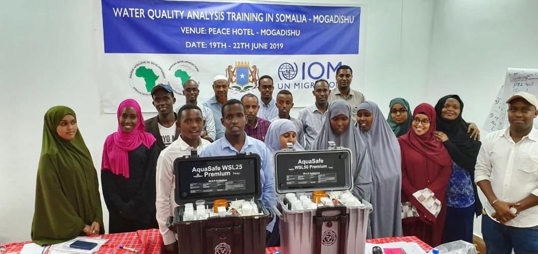 Water quality analysis training in Mogadishu, Somalia, with IOM
